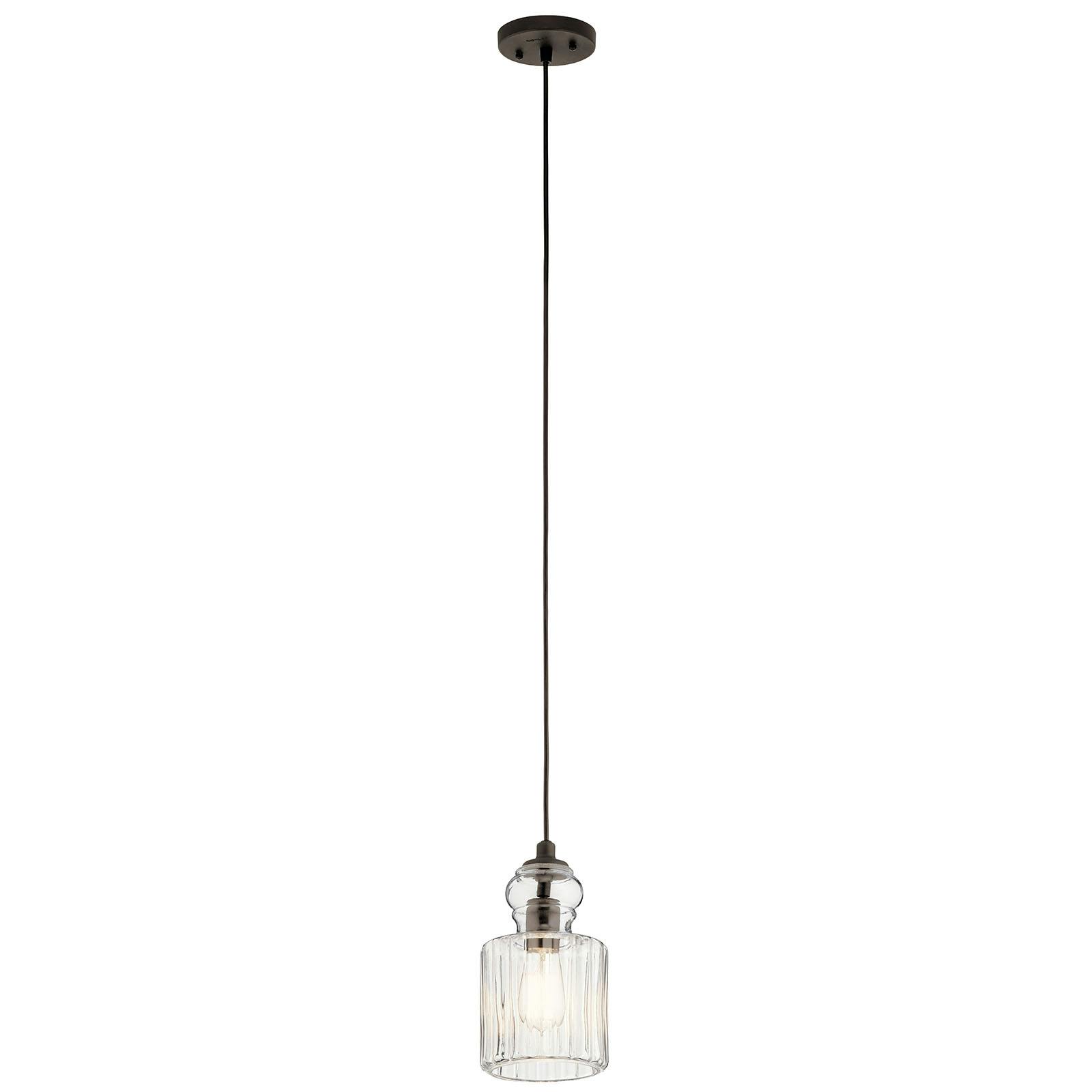 Riviera 10.75" Pendant Olde Bronze on a white background