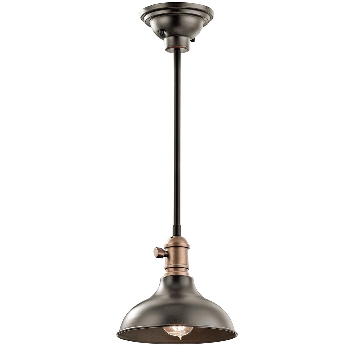 Cobson™ 8" Mini Pendant Olde Bronze® on a white background