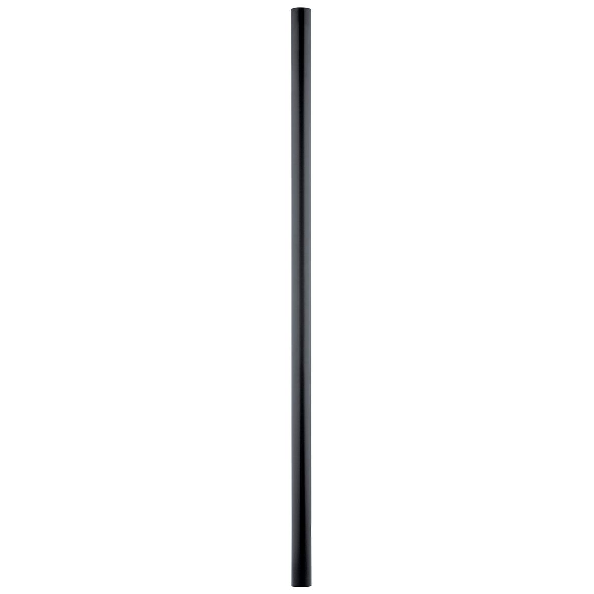 3" x 84" Direct Burial Post Black on a white background