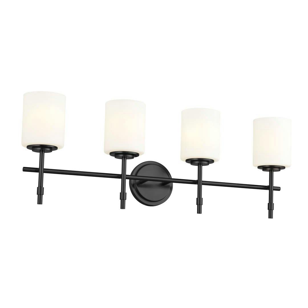 Ali 11.25" 4 Light Vanity Black on a white background