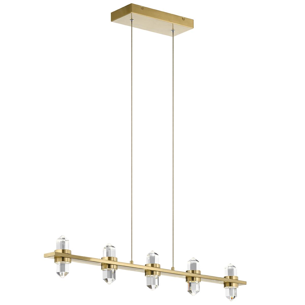 Arabella 3000K 5 Light Chandelier Gold on a white background