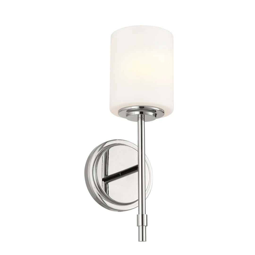 Ali 14.5" 1 Light Vanity Polished Nickel on a white background