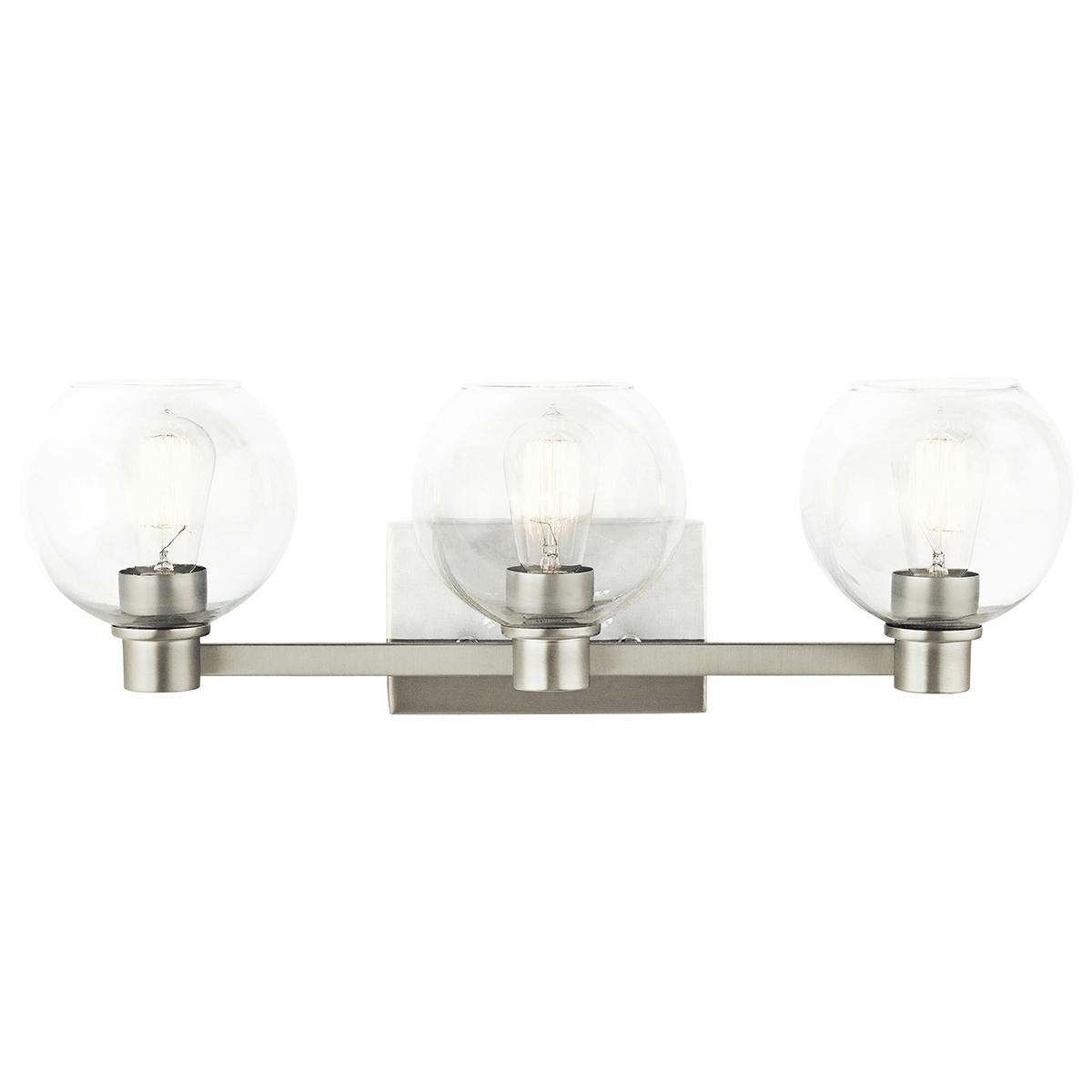 Harmony 3 Light Vanity Light Nickel on a white background