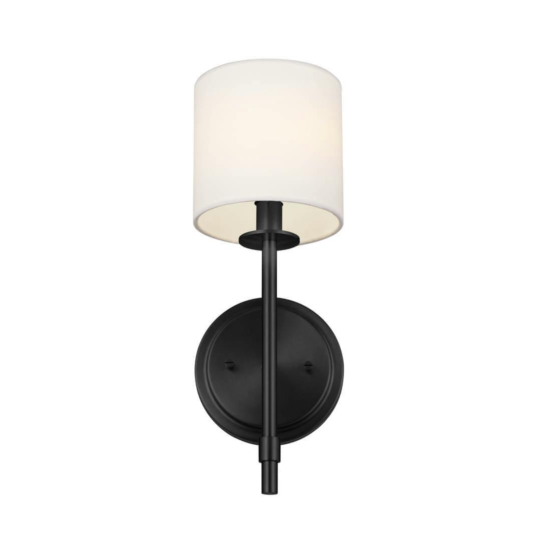 Ali 14" 1 Light Sconce Black on a white background