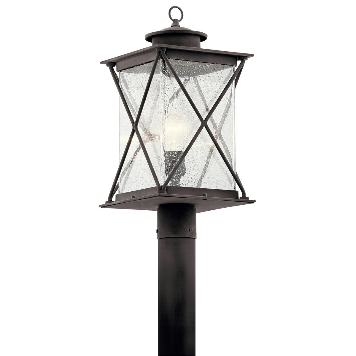 Argyle 19.5" Post Light w/ LED Bulb Zinc on a white background