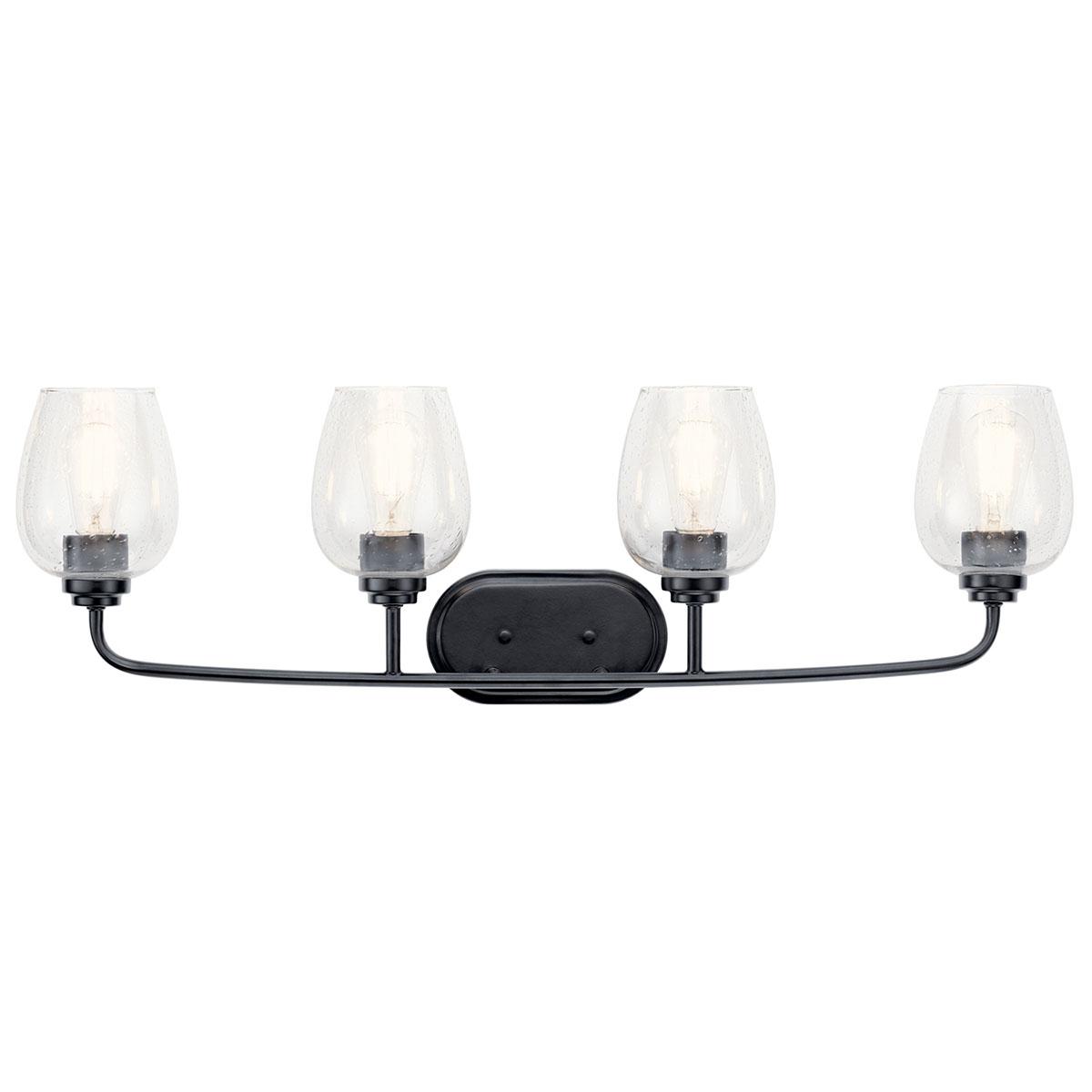 The Valserrano 33.50" Vanity Light Black facing up on a white background