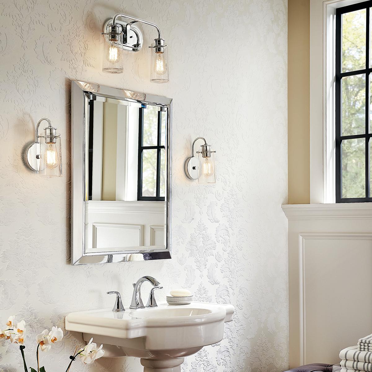 Bathroom featuring Braelyn 45458CH and 45457CH