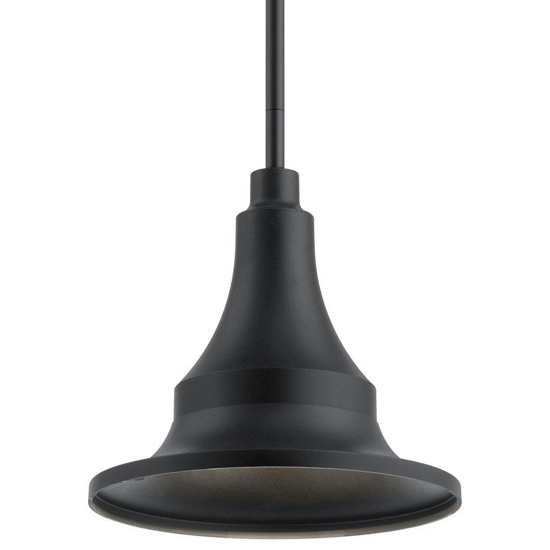 Hampshire 1 Light Pendant/Semi Black on a white background