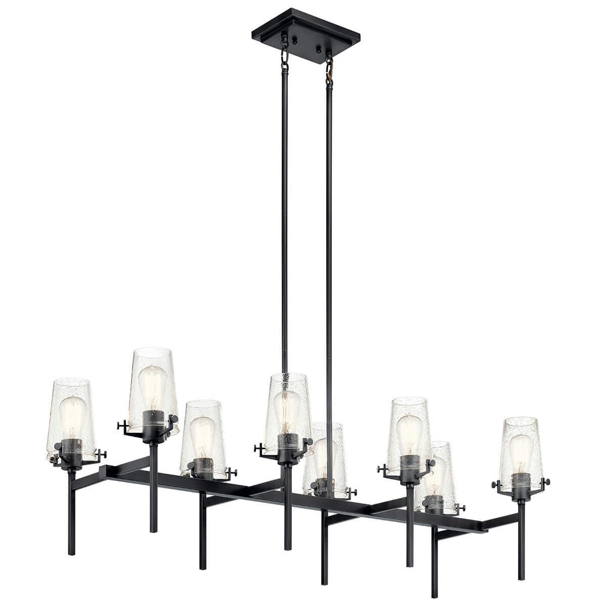 Alton 46" 10 Light Chandelier Black on a white background