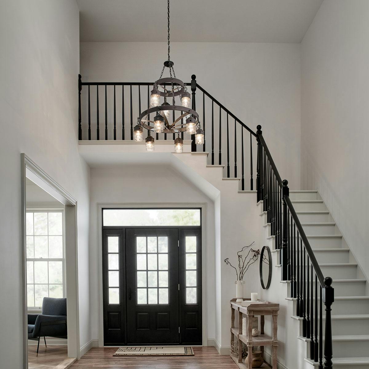 Day time Foyer image featuring Grainger chandelier 82337