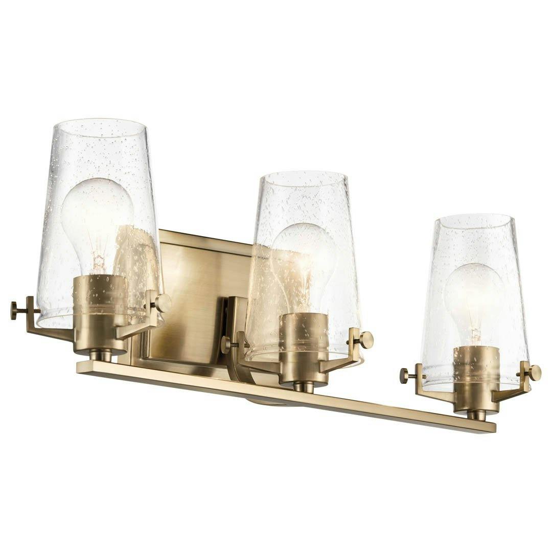 Alton 3 Light Vanity Light Champagne Bronze on a white background