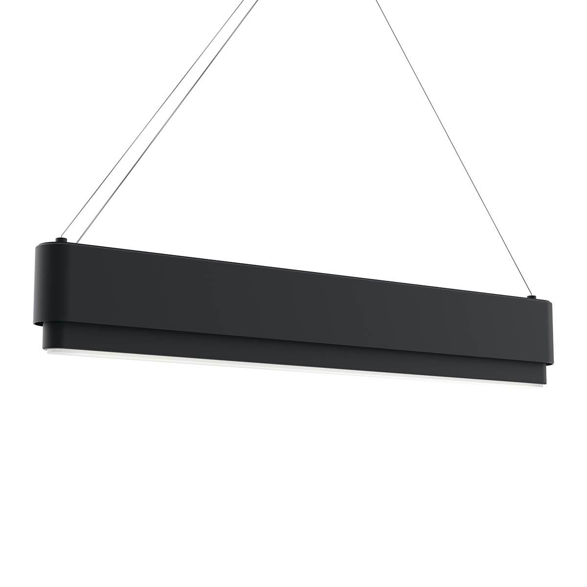 Walman 35.5" LED Linear Pendant Matte Black on a white background