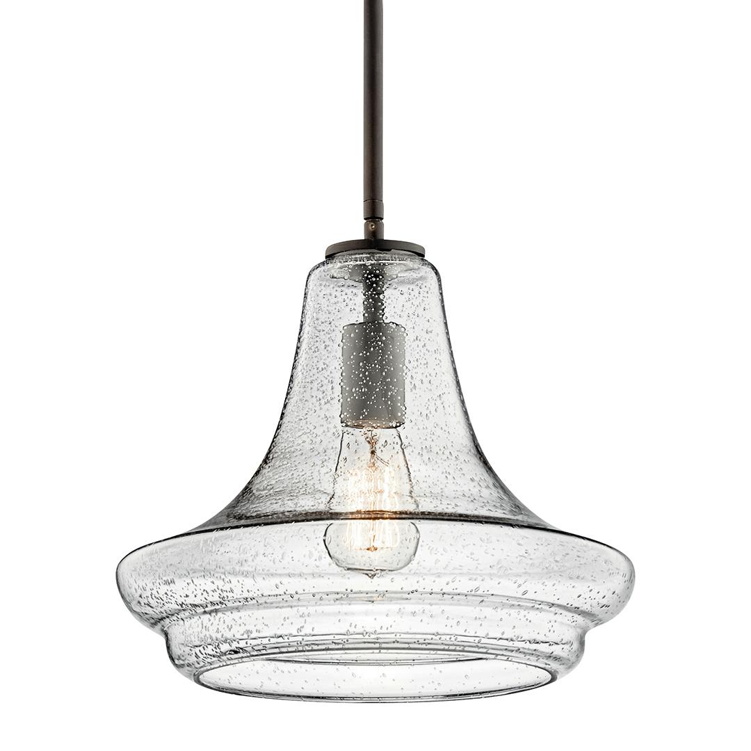 Everly 1 Light Pendant Olde Bronze on a white background