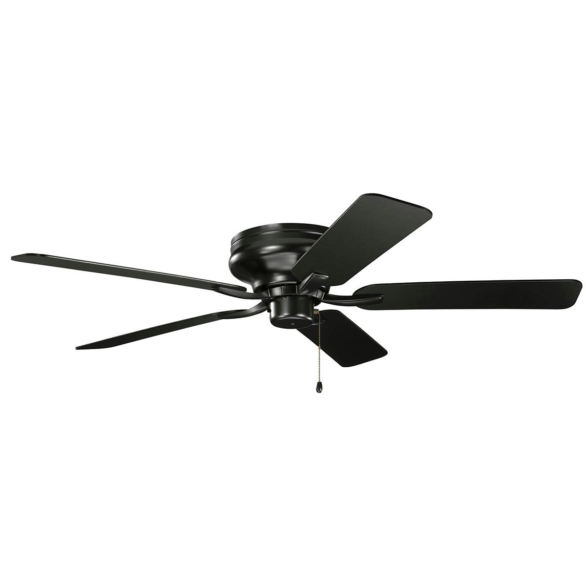 52" Basics Pro Legacy Fan Satin Black on a white background