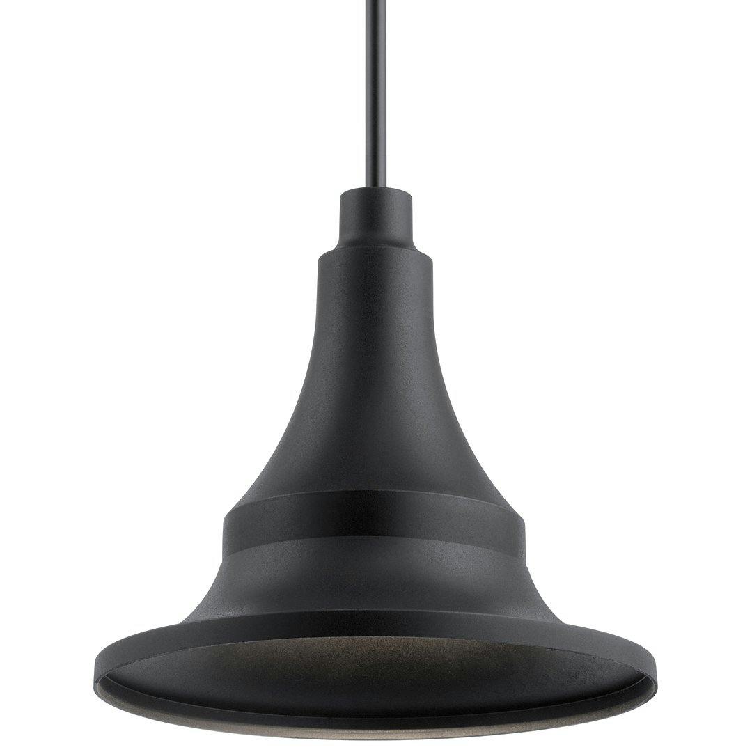 Hampshire 16.75" Pendant/Semi Flush Black on a white background