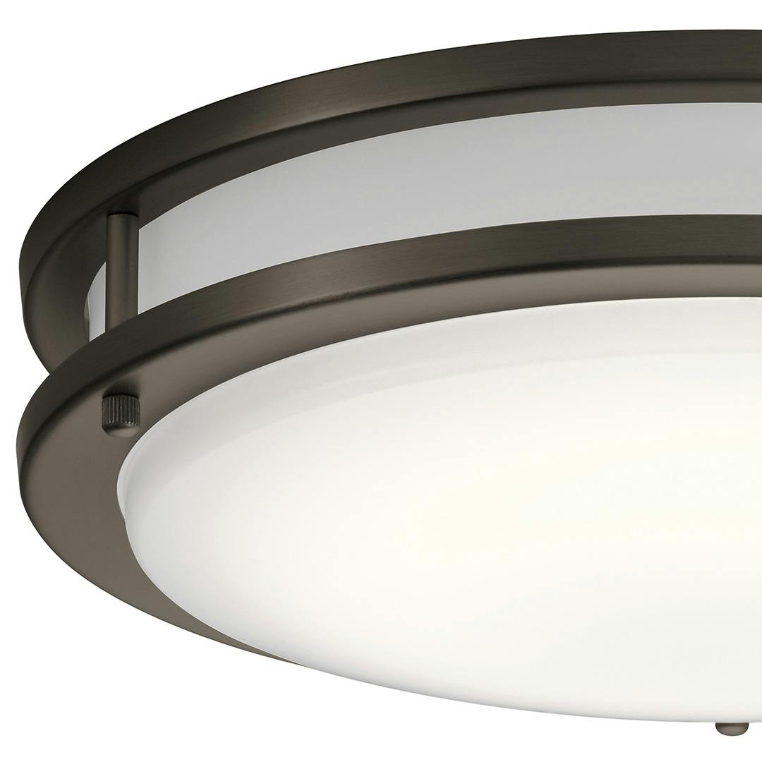 close up Avon 14" LED Flush Mount in Olde Bronze®