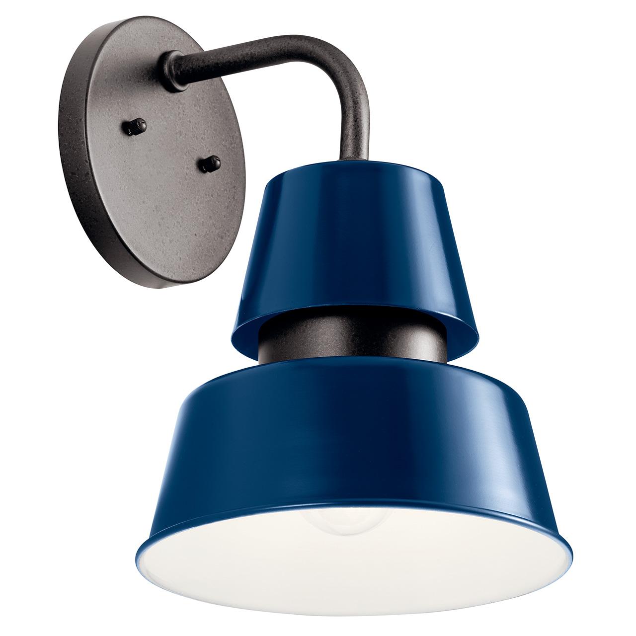 Lozano 13" Wall Light Catalina Blue on a white background