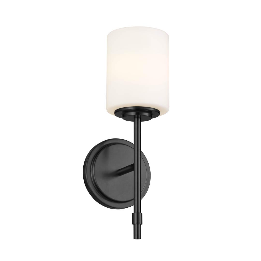 Ali 14.5" 1 Light Vanity Black on a white background