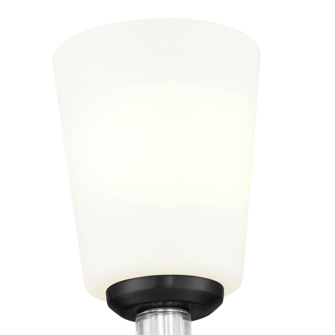 Rosalind 12.5" 1 Light Vanity Light Black on a white background